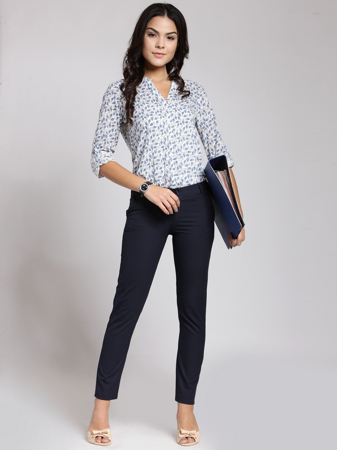 White Printed Shirt