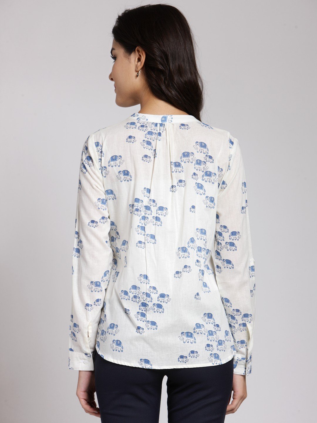 White Printed Shirt