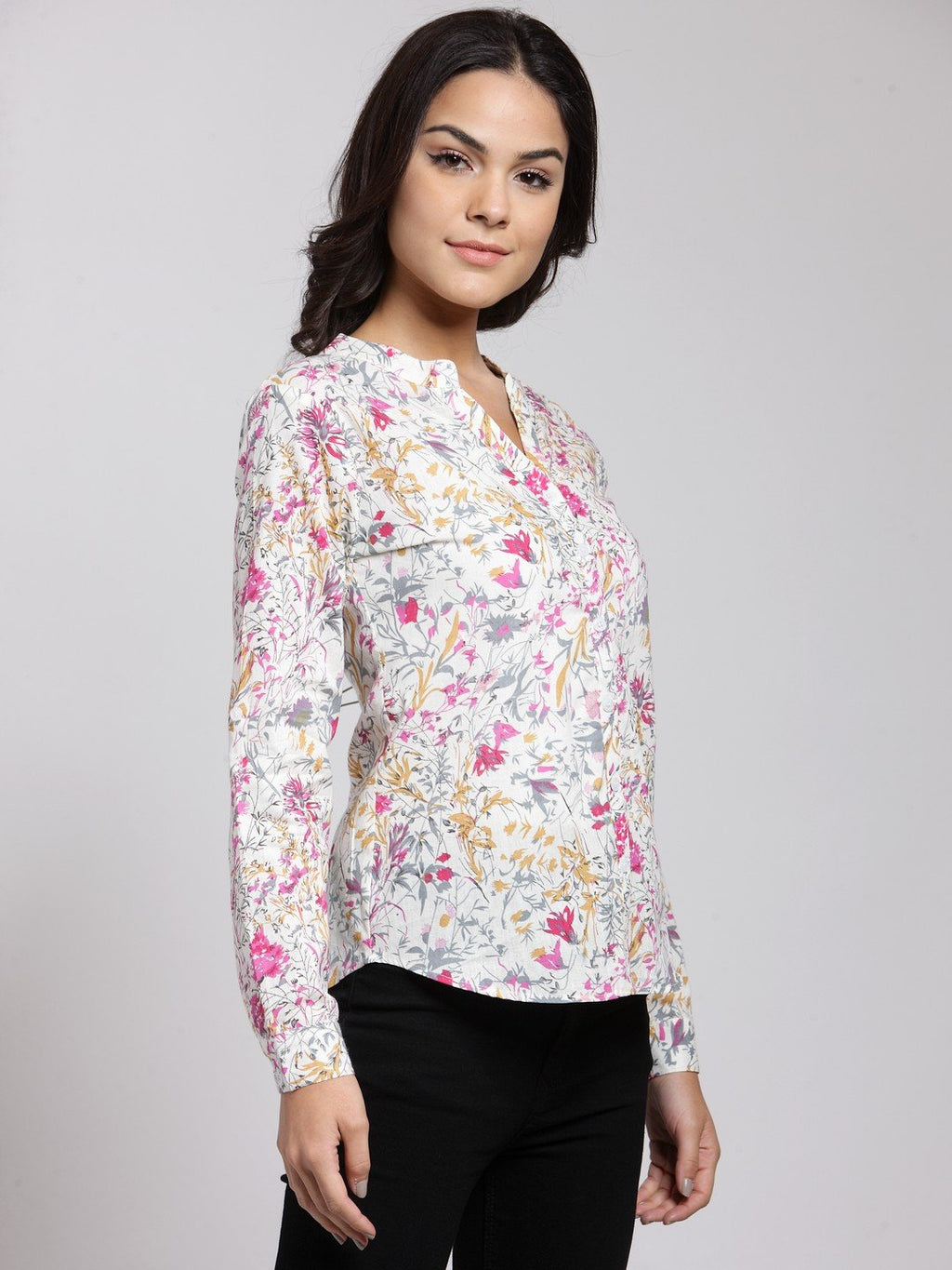 White Printed Shirt