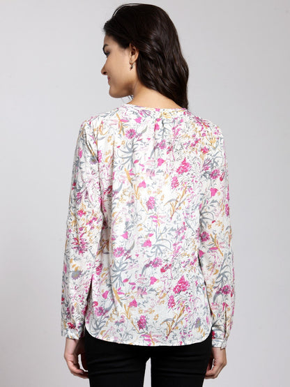 White Printed Shirt