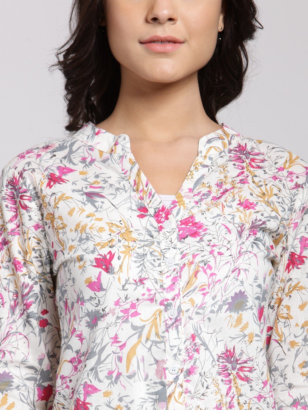 White Printed Shirt