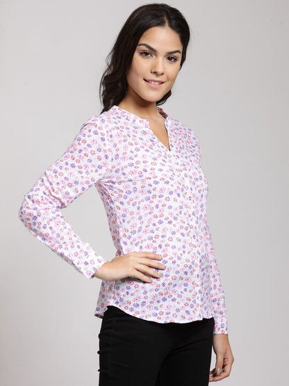 White Printed Shirt