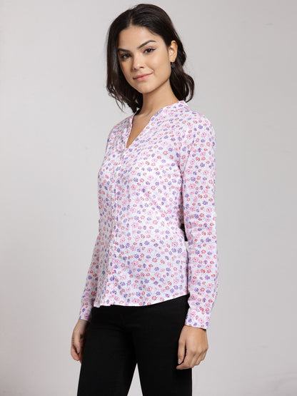 White Printed Shirt