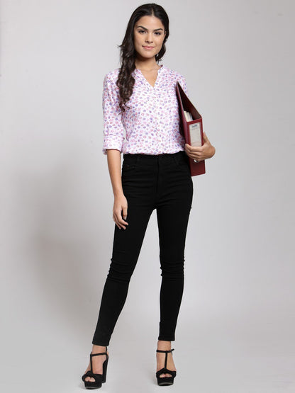 White Printed Shirt