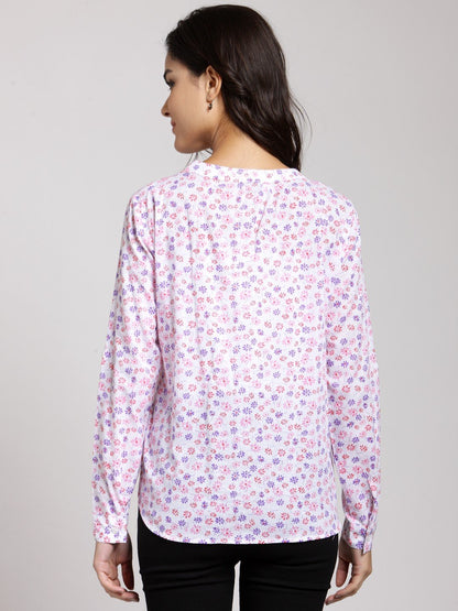 White Printed Shirt