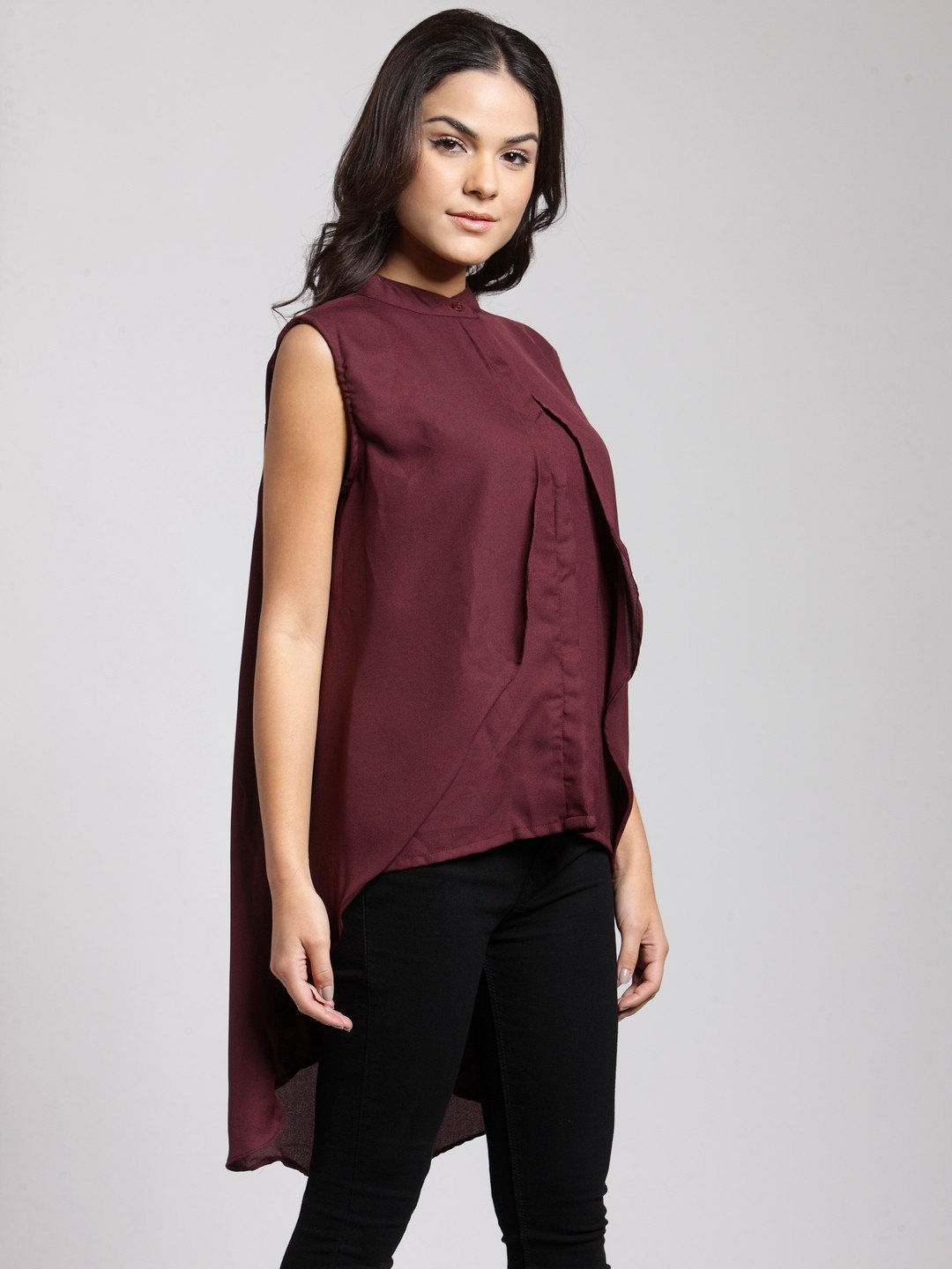 Maroon Solid Shirt