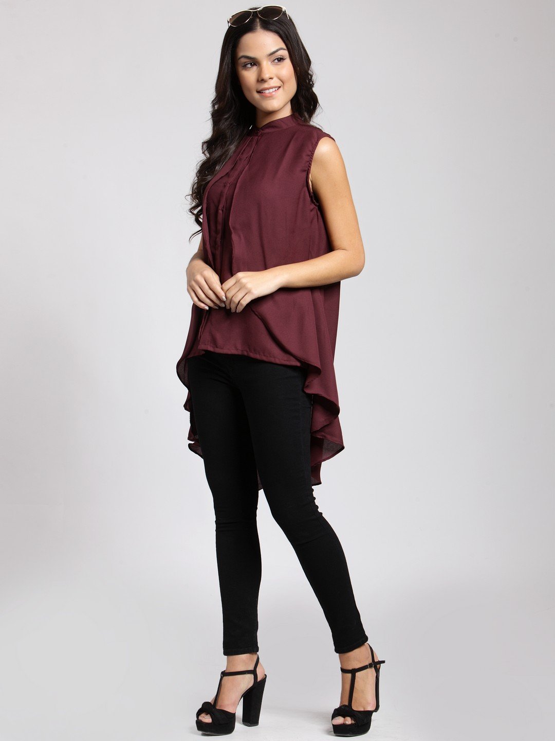 Maroon Solid Shirt