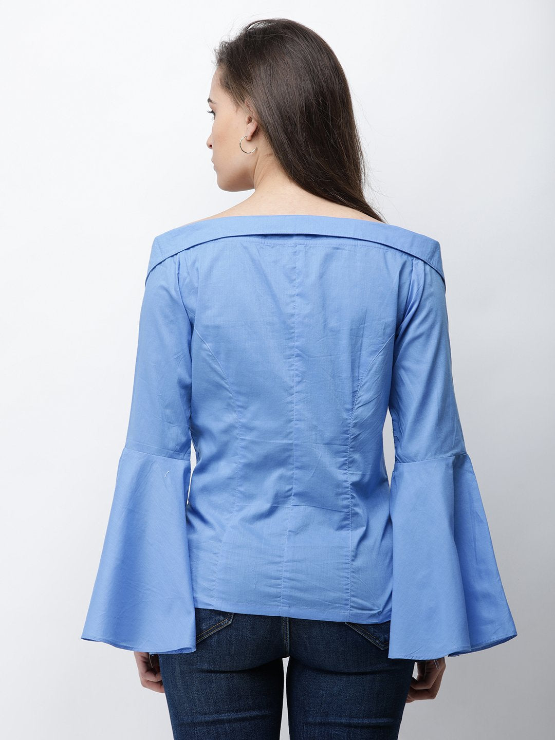 Cation Blue Solid Shirt