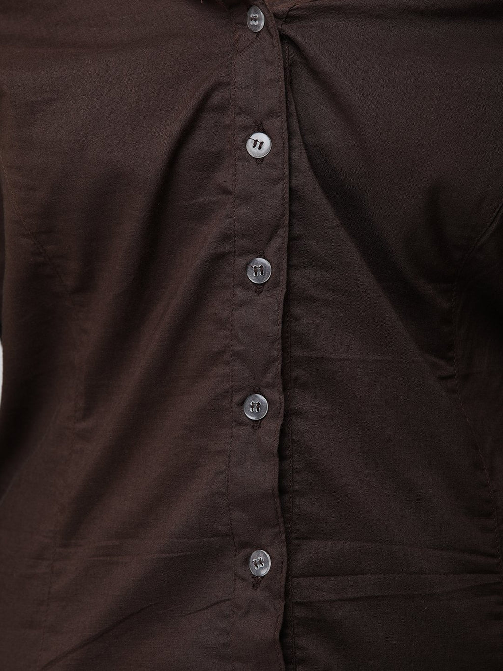 Cation Brown Solid Shirt