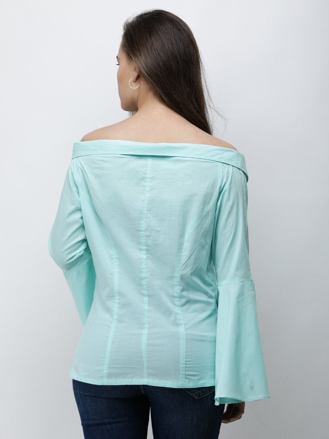 Cation Blue Solid Shirt