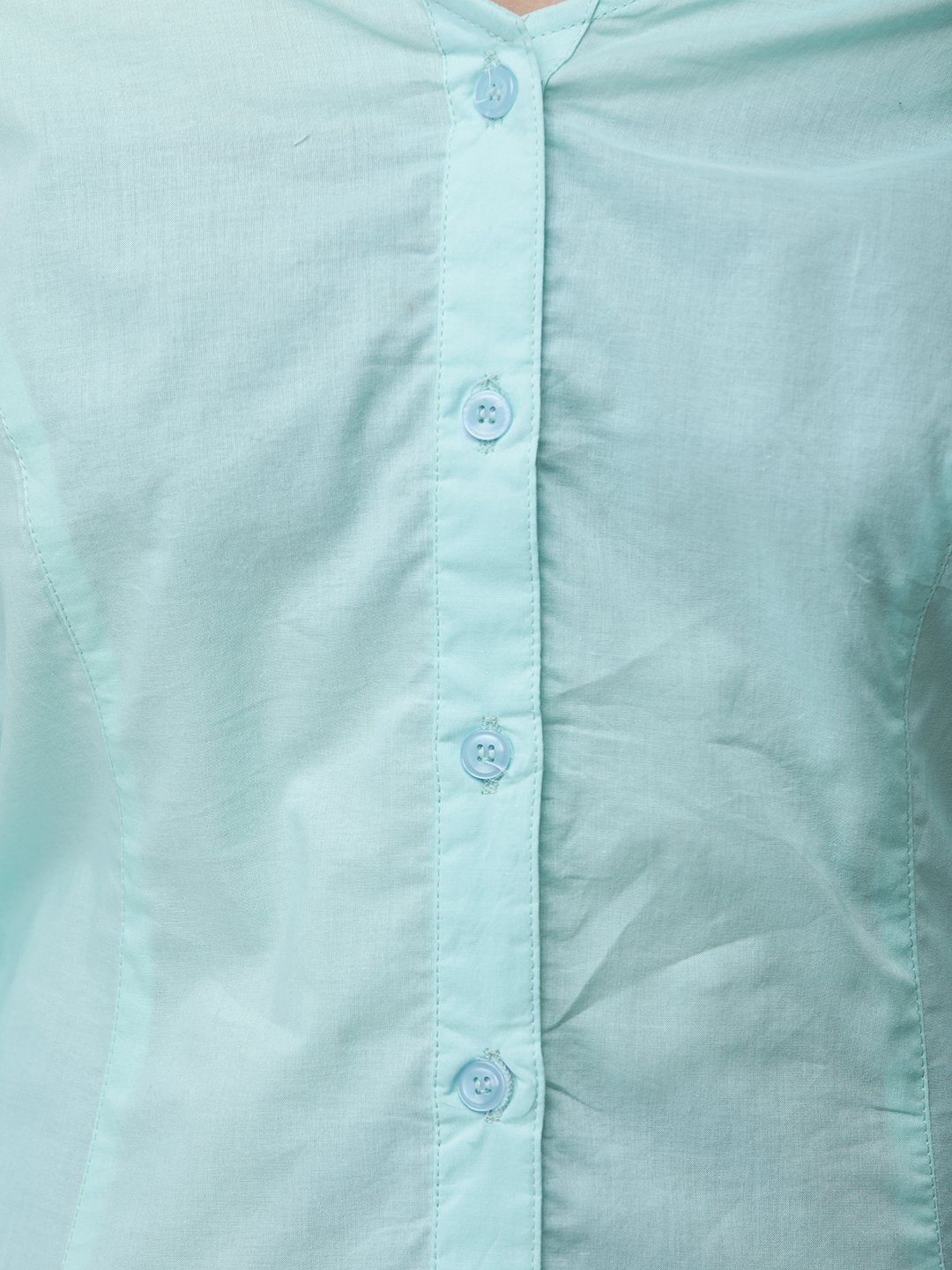 Cation Blue Solid Shirt