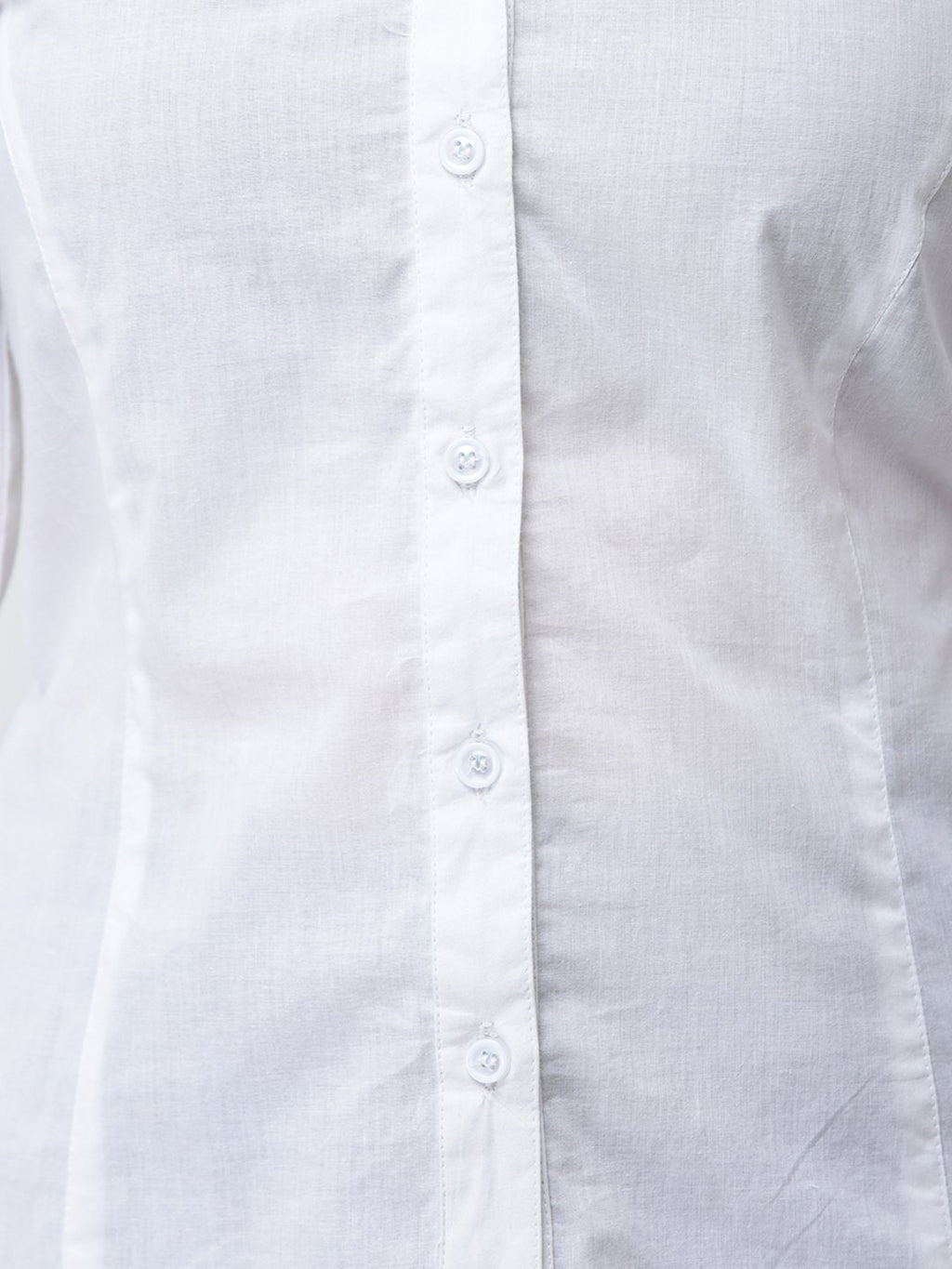 Cation White Solid Shirt