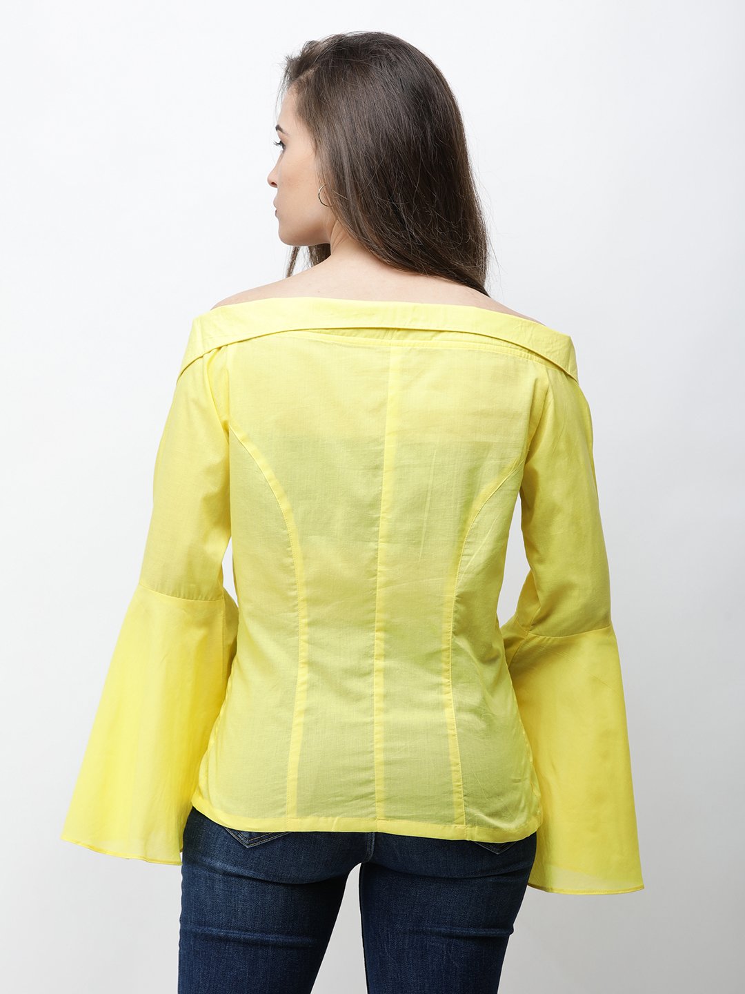 Cation Yellow Solid Shirt