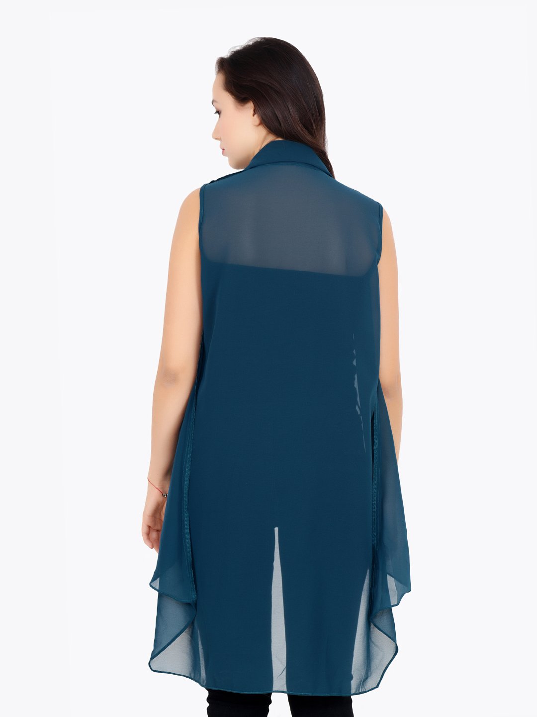 Green Solid Shrug