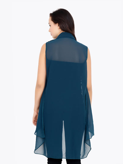 Green Solid Shrug