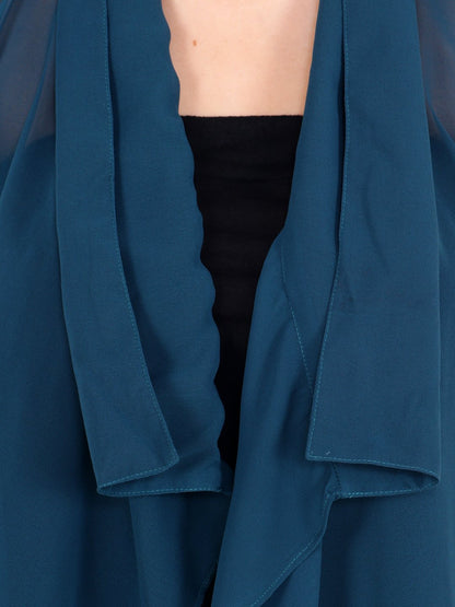 Green Solid Shrug