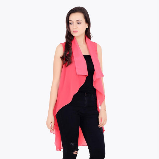 Pink Solid Shrug