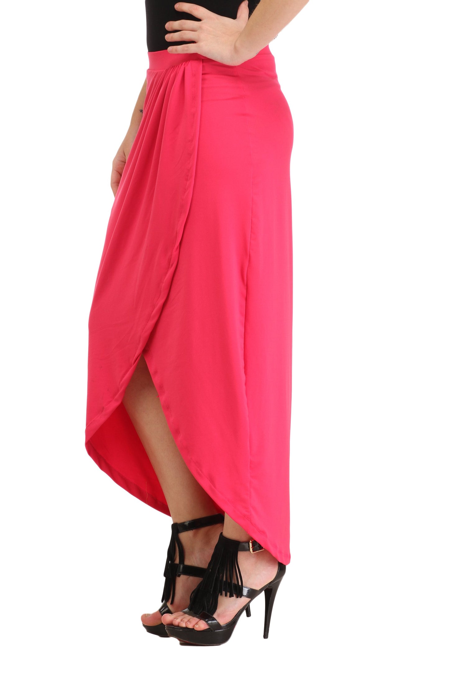 Pink Solid Skirt