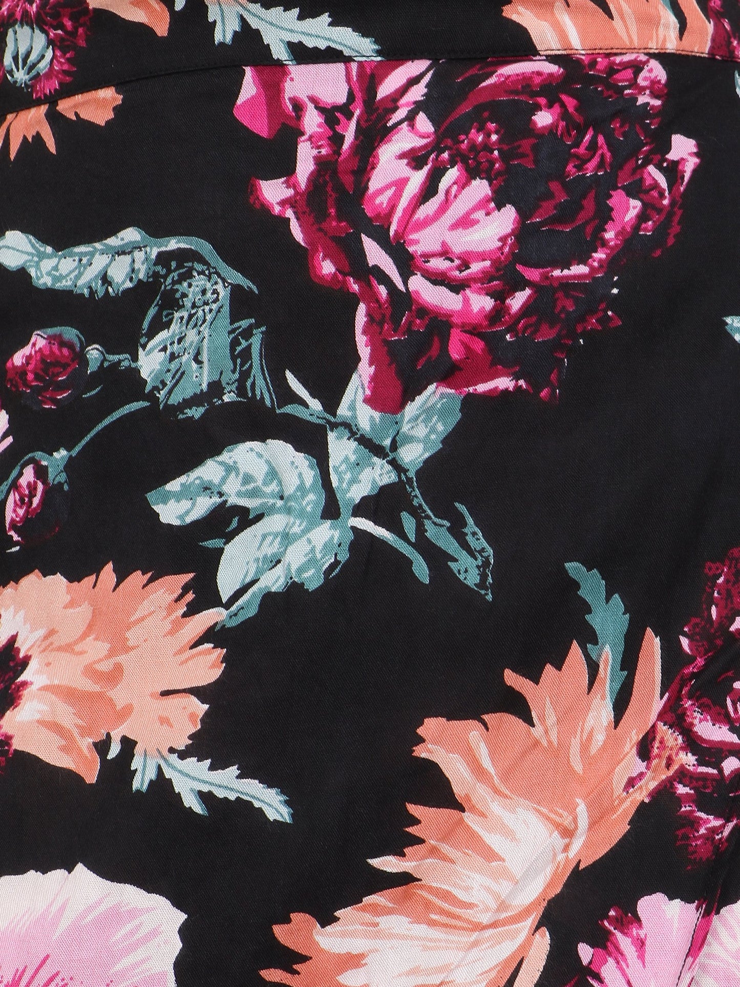 Black Printed Skirt