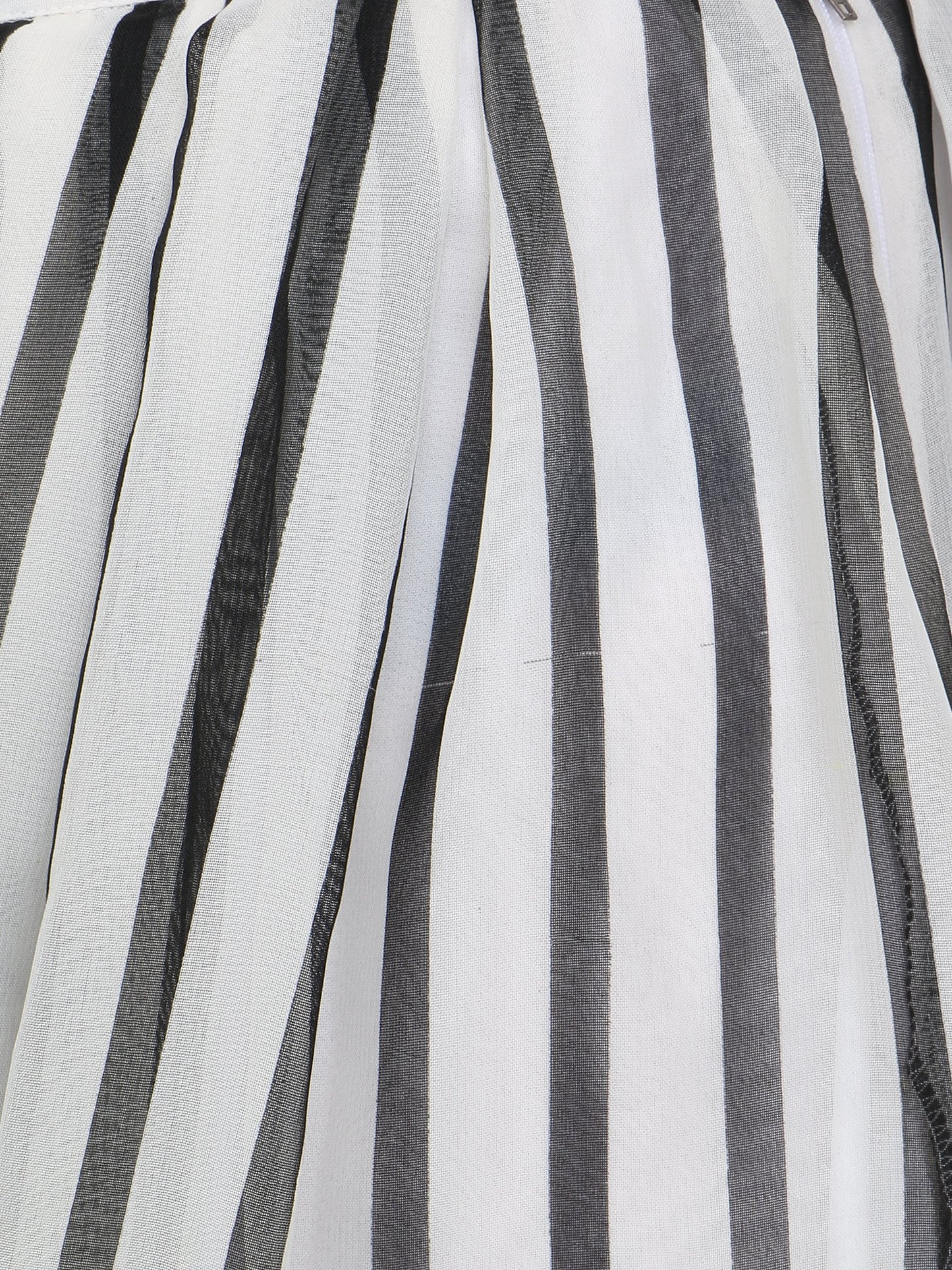 White Striped Skirt