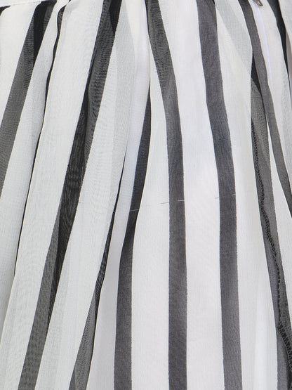 White Striped Skirt
