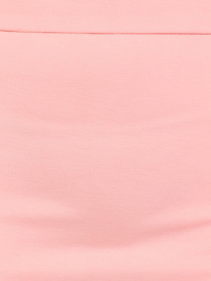 Pink Solid Skirt