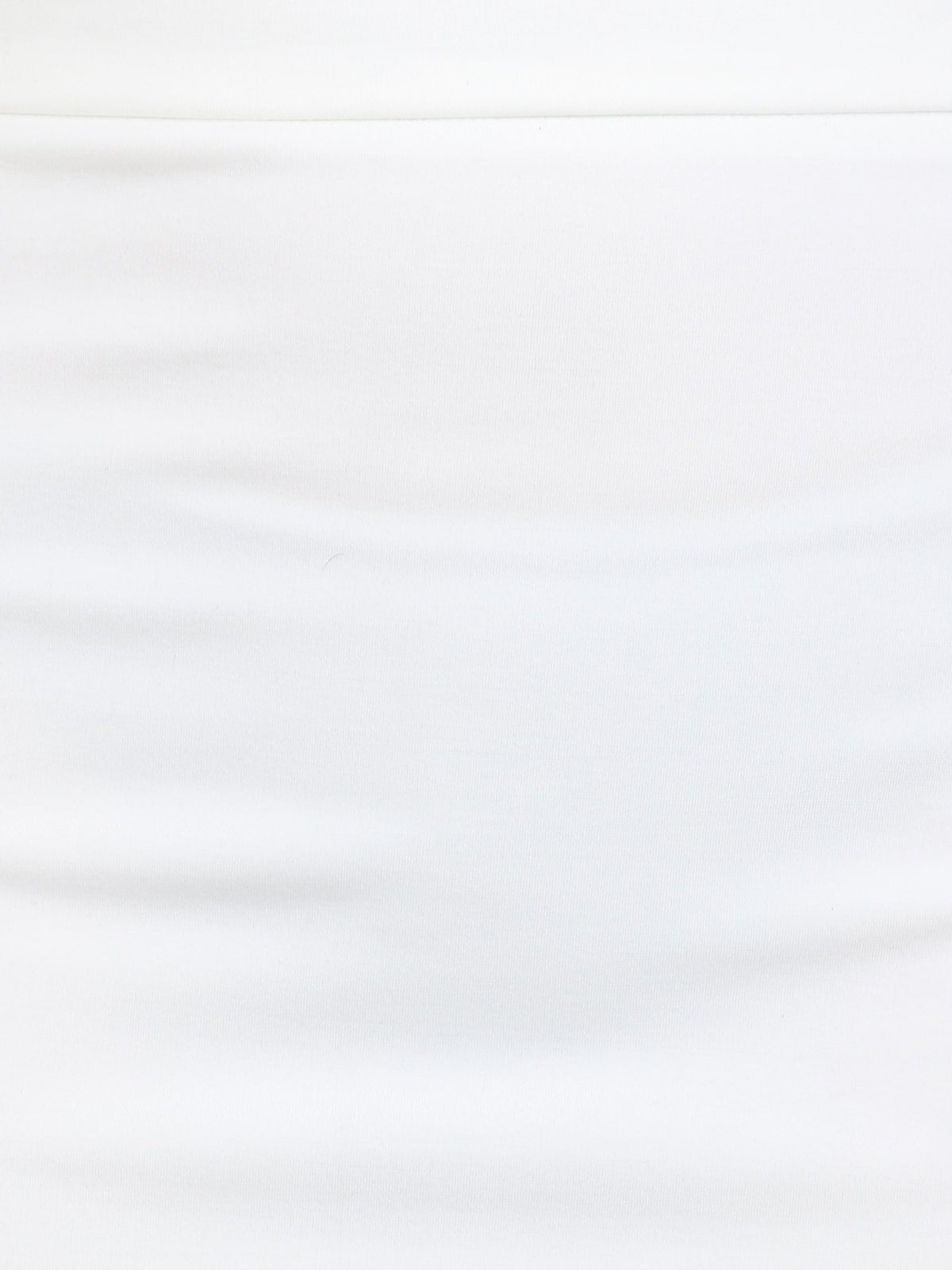 White Solid Skirt