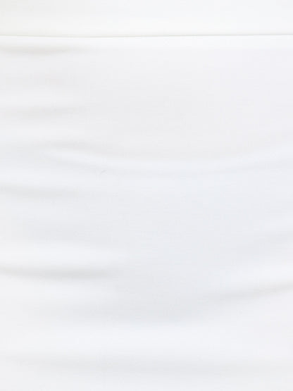 White Solid Skirt