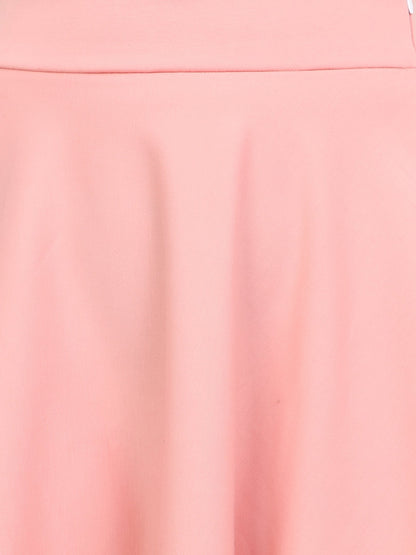 Pink Solid Skirt