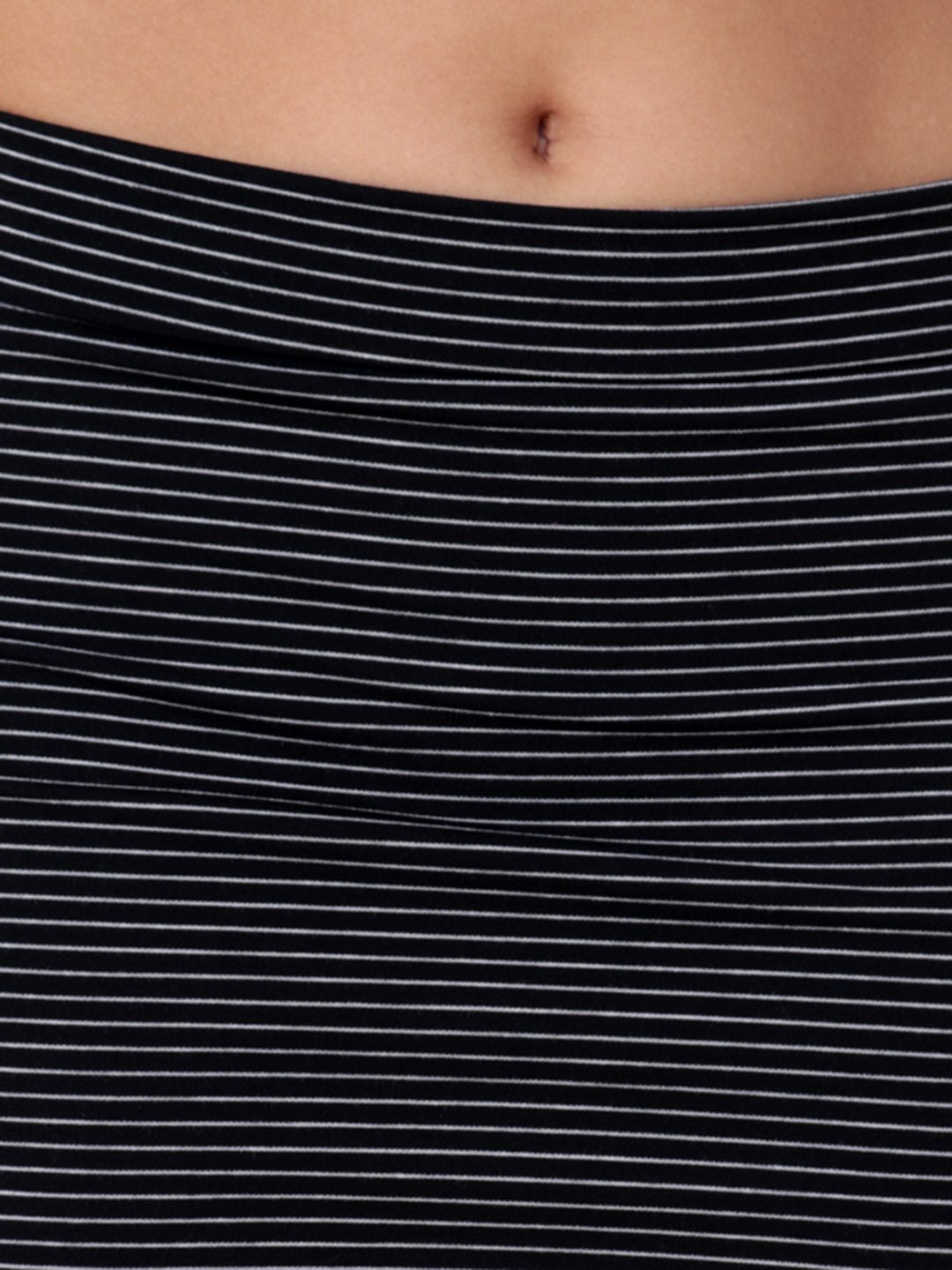 Black Striped Skirt