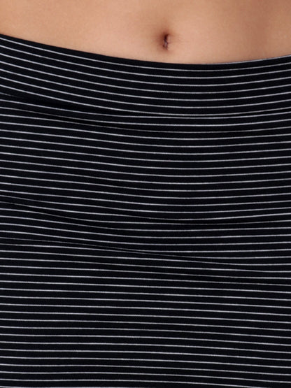 Black Striped Skirt