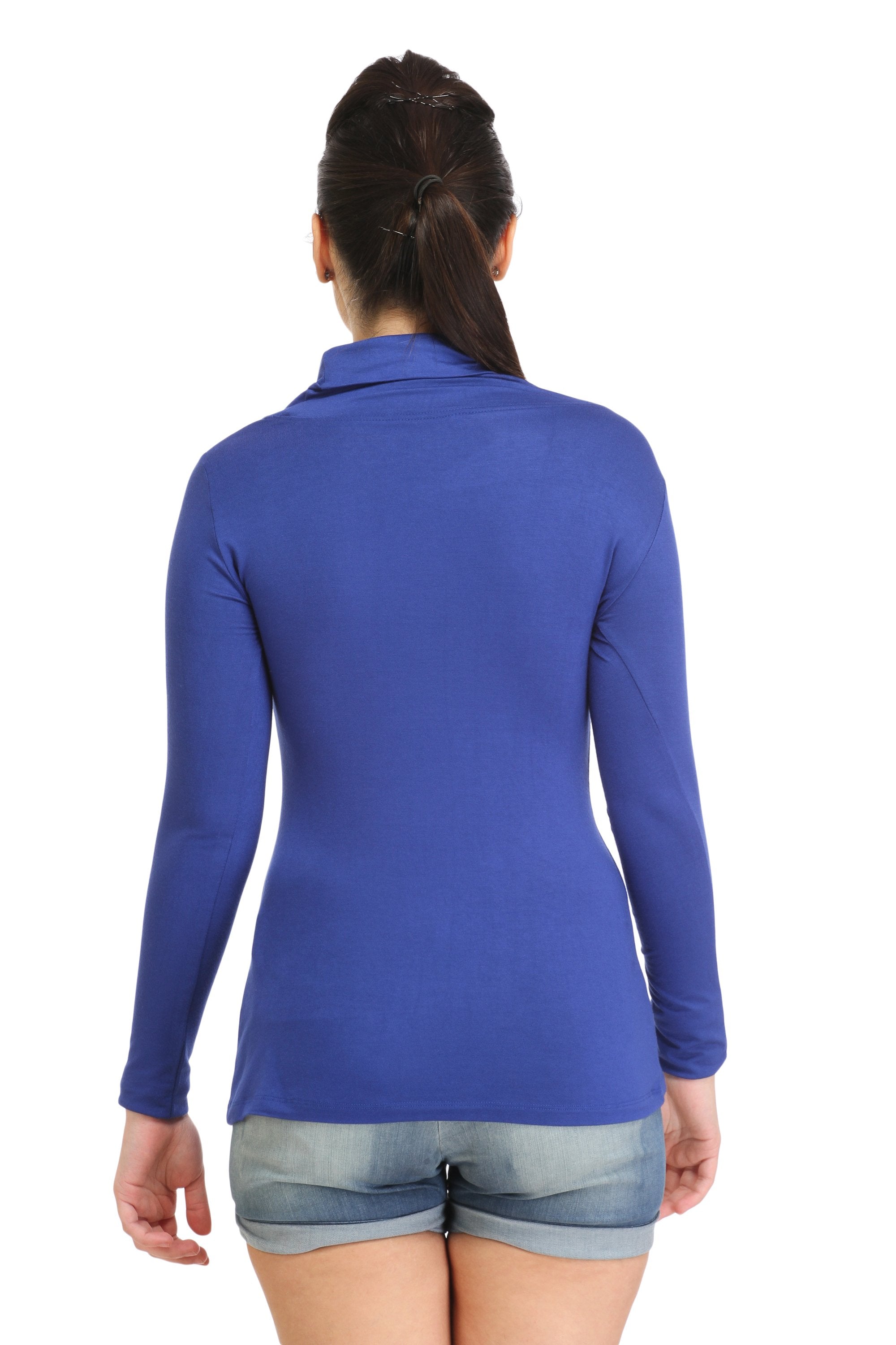 Blue Solid Top