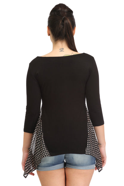 Black Solid Top