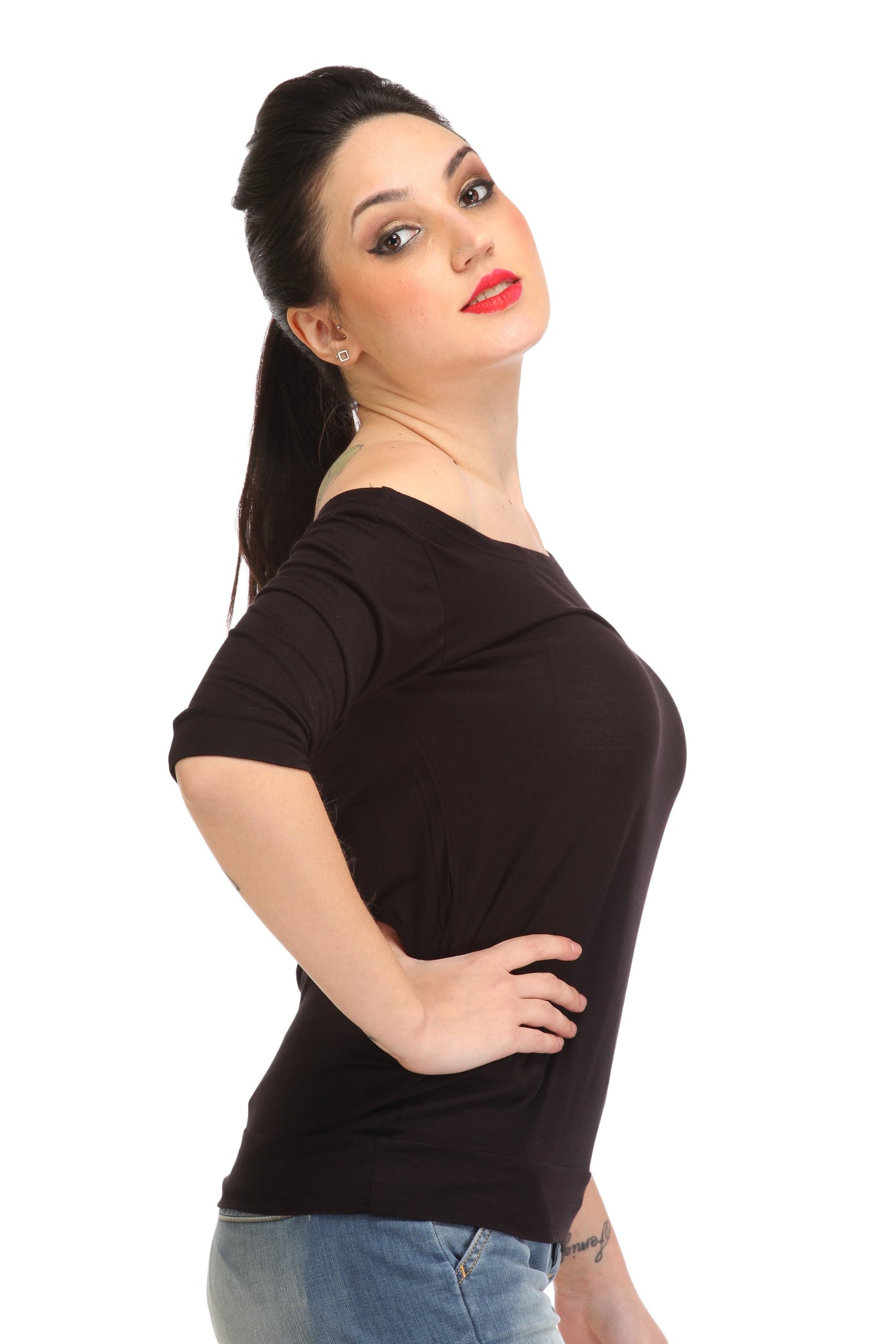 Black Solid Top