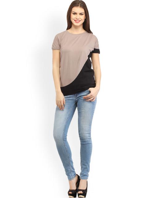 Beige Solid Top