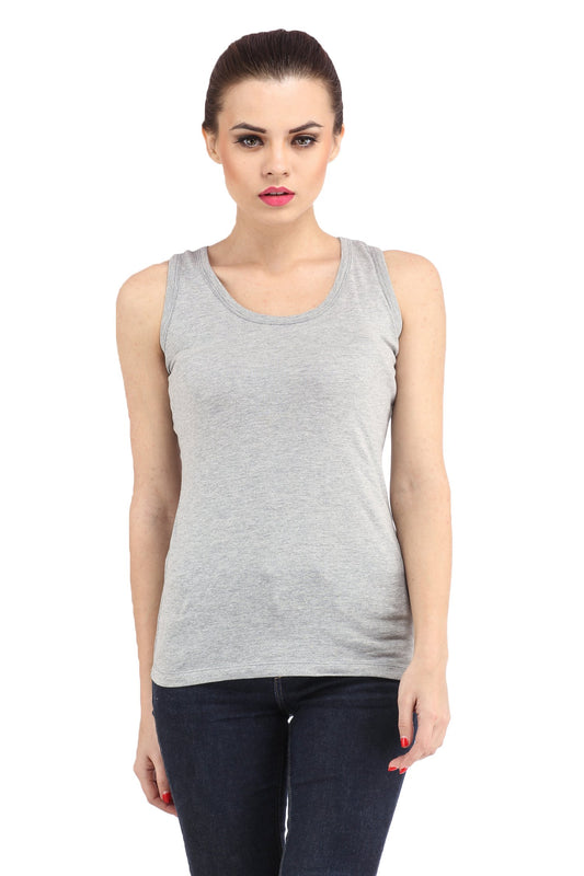 Sleeveless Grey Top