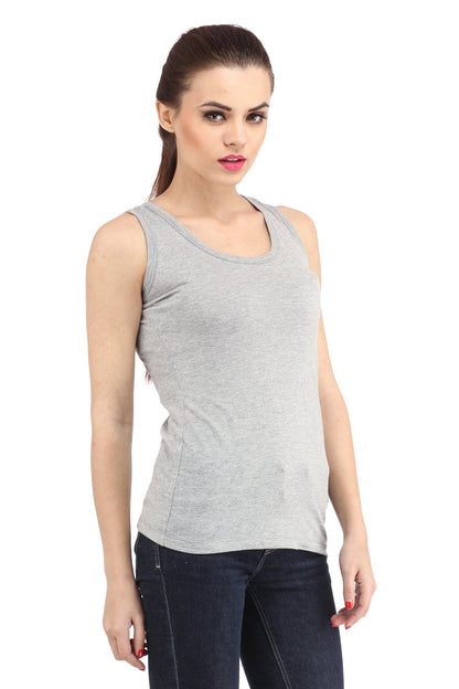 Sleeveless Grey Top