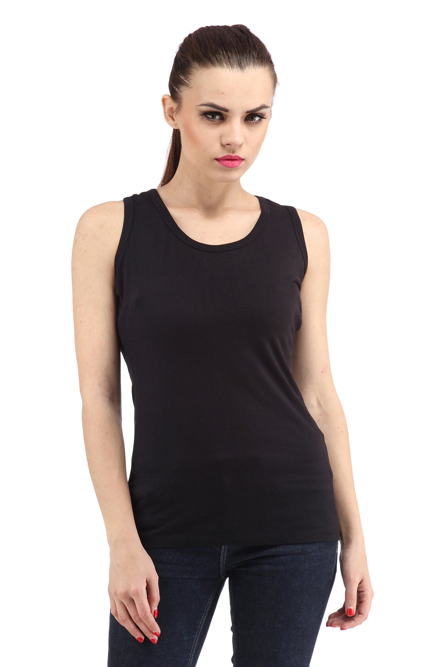 Sleeveless Black Top