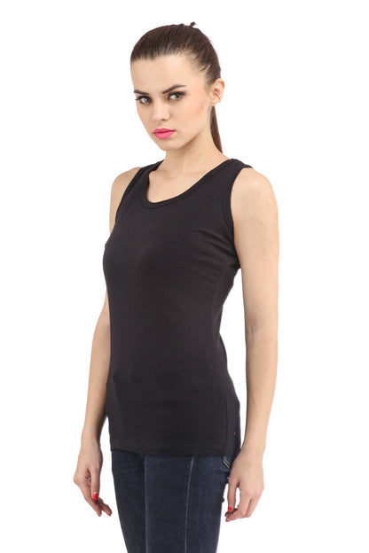 Sleeveless Black Top