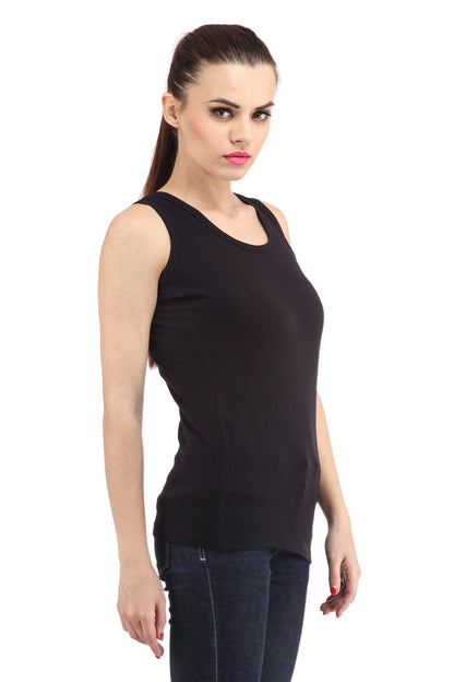 Sleeveless Black Top