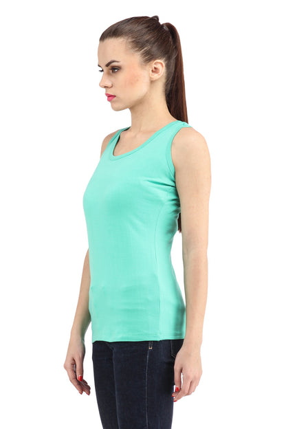 Sleeveless Light Blue Top