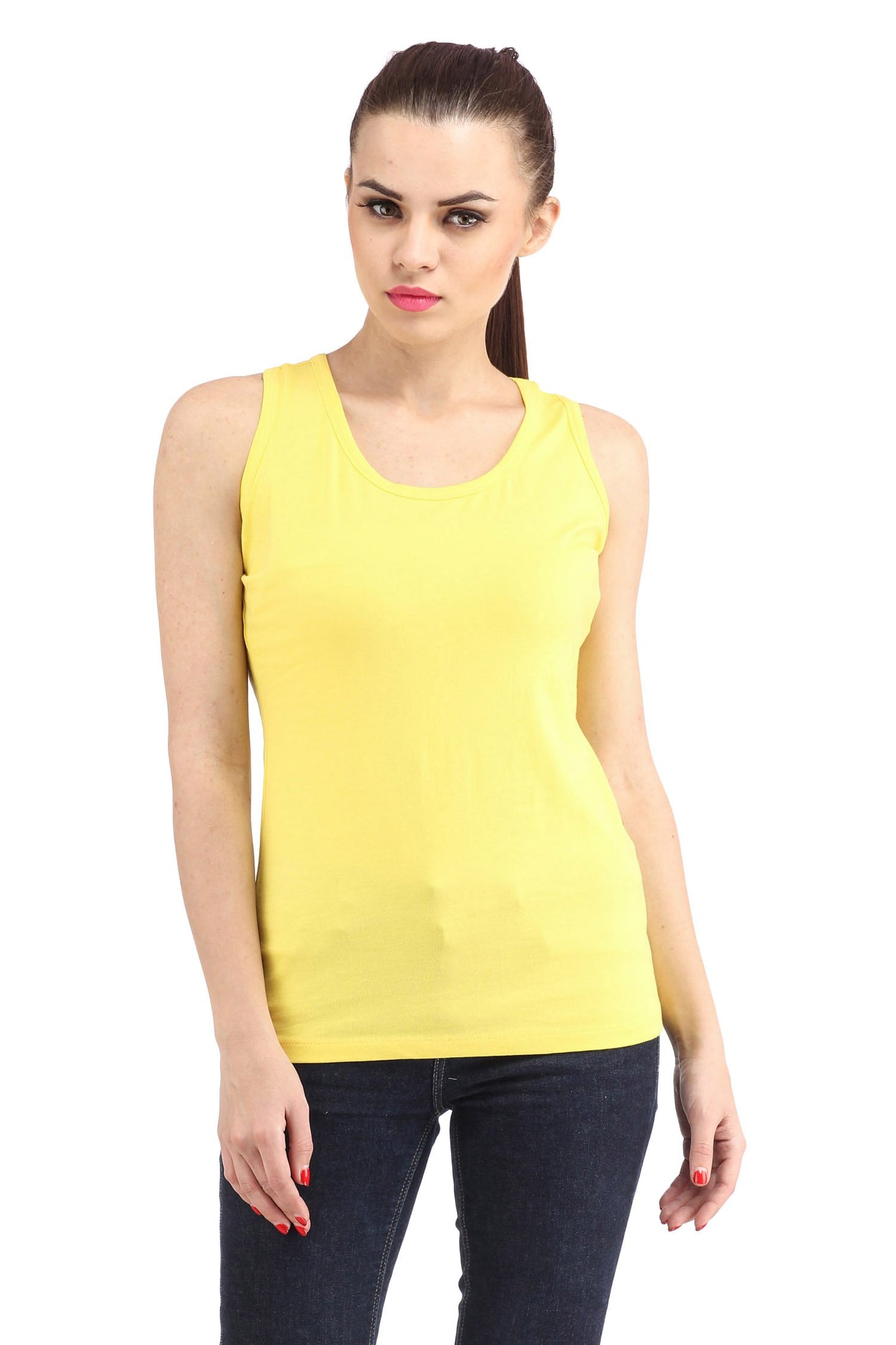 Sleeveless Yellow Top