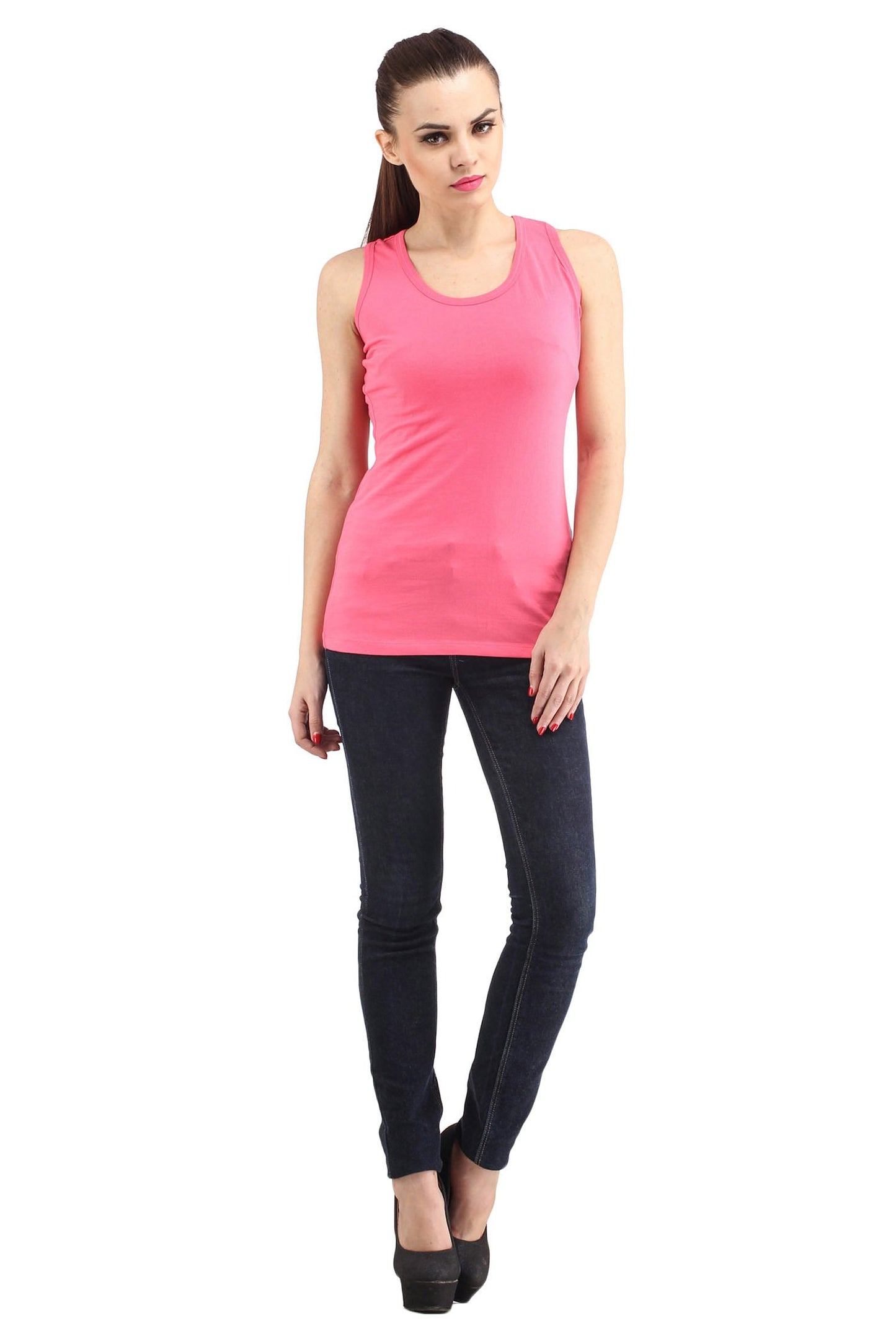 Sleeveless Pink Top