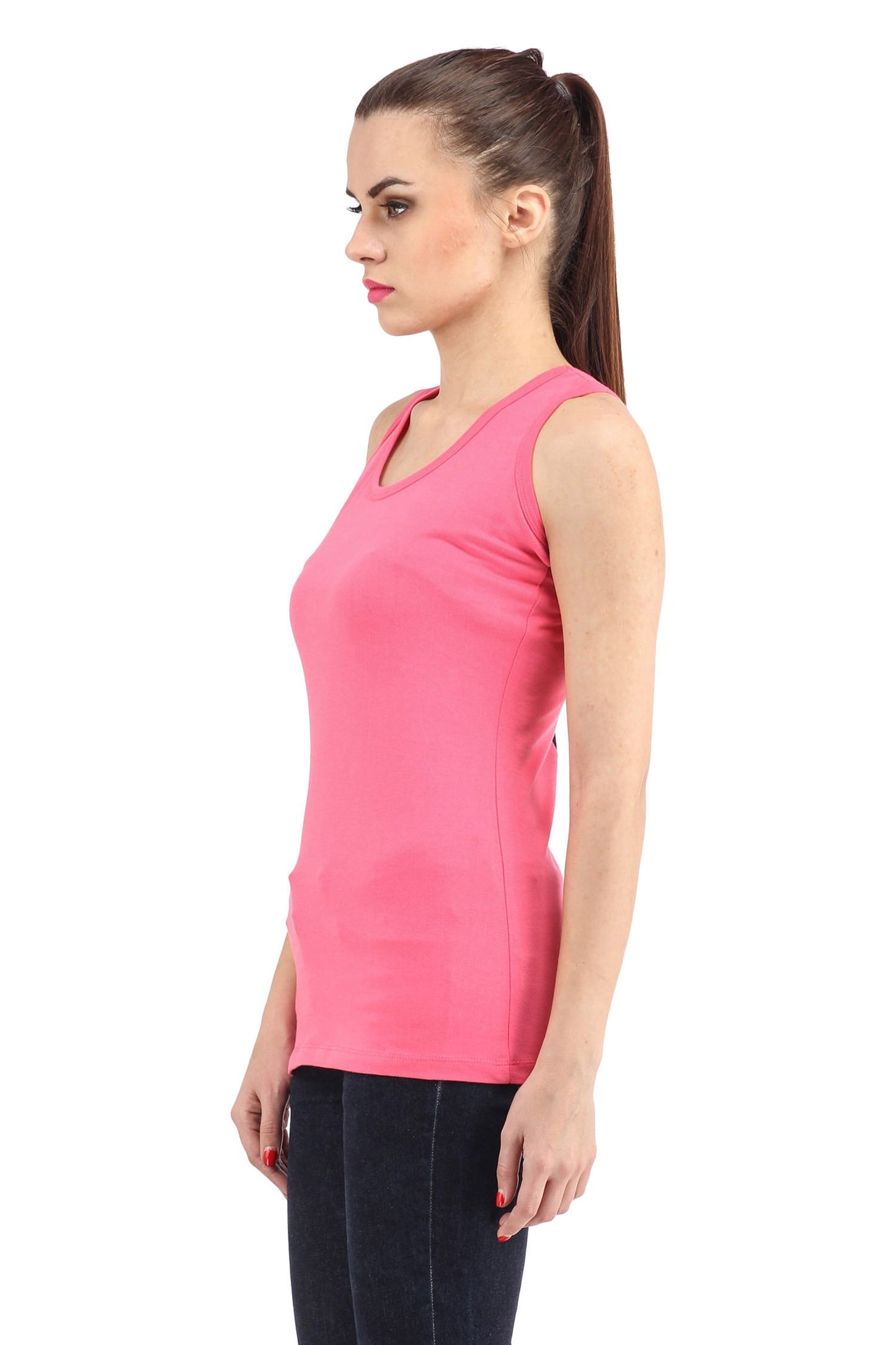 Sleeveless Pink Top