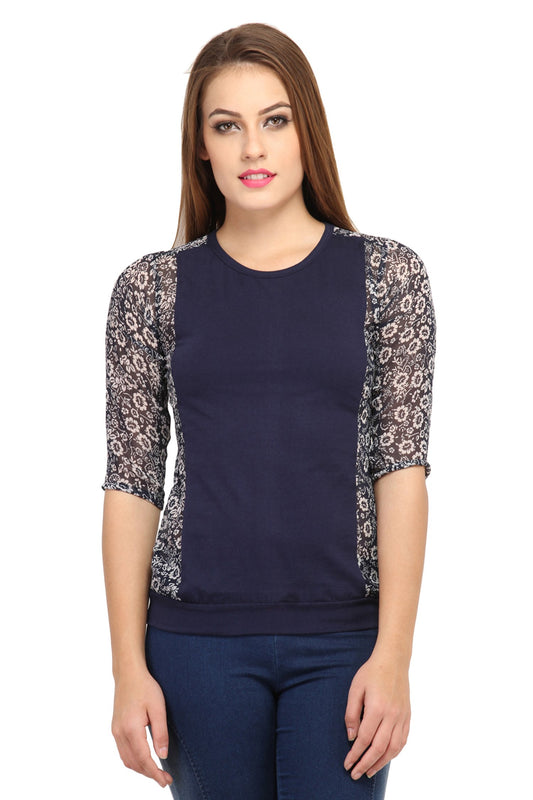 Cation Navy Top