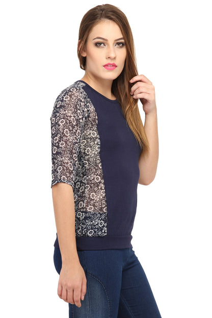 Cation Navy Top