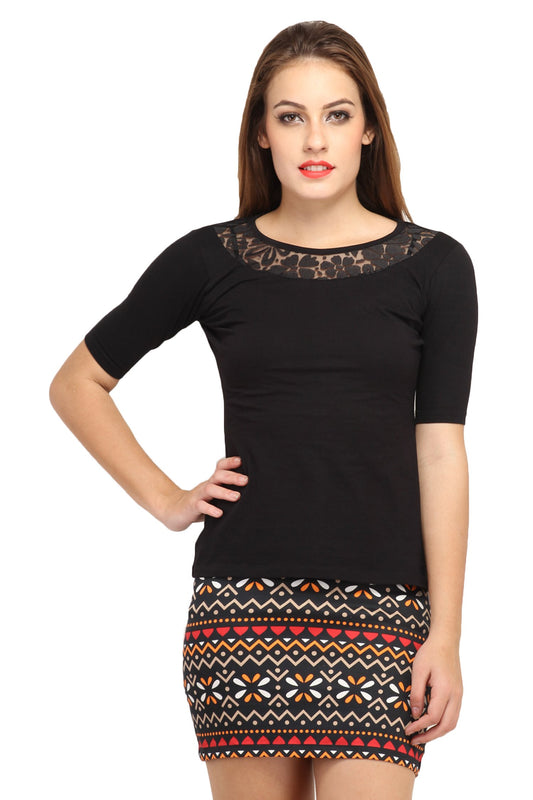 Black Solid Top
