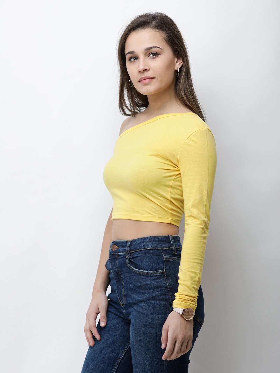 One Shoulder Crop Top