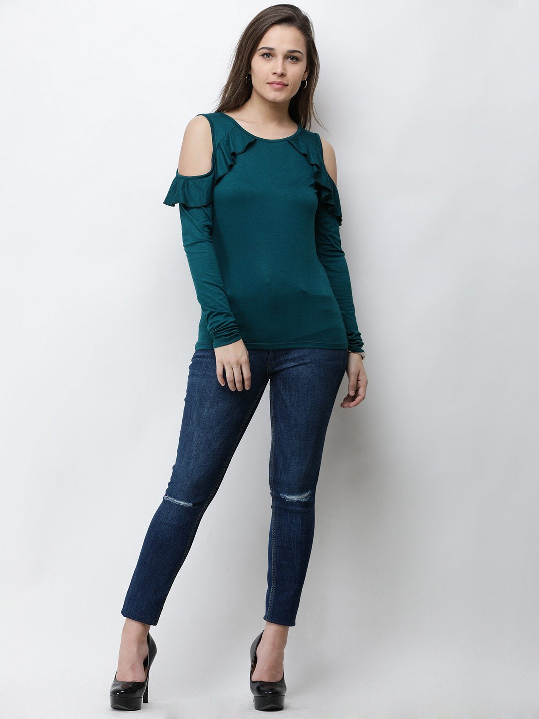 Dark Green Solid Top
