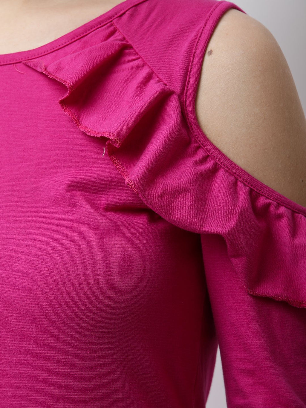 Magenta Solid Top